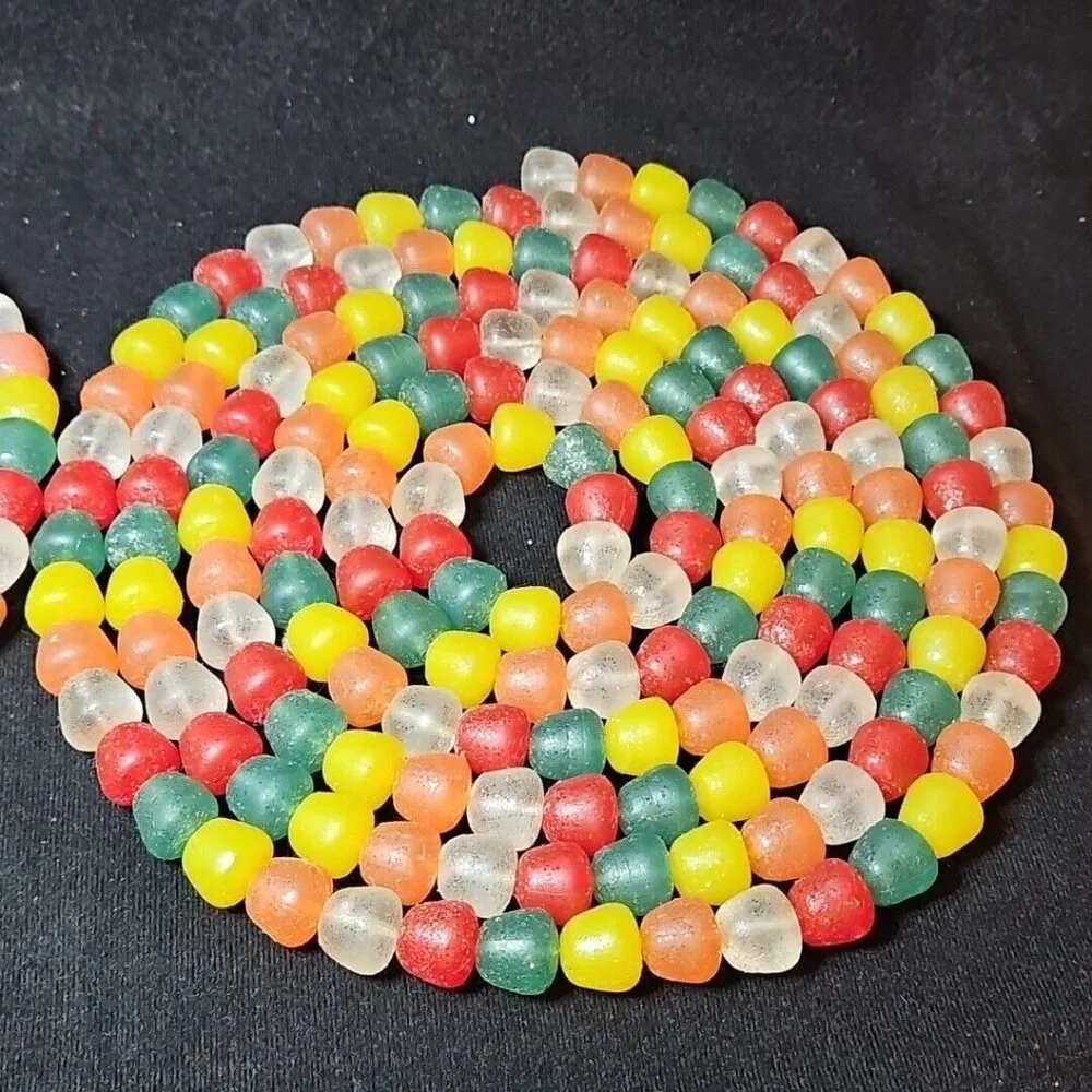 LeMax Sugar N Spice Gumdrop Garland Lot Christmas Tree Decorations Sugared Candy